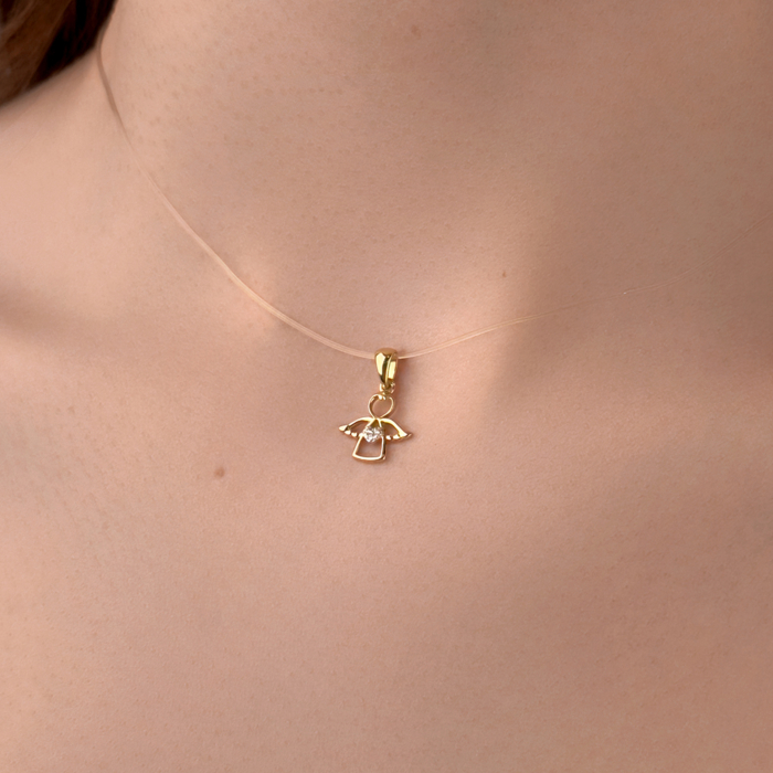 Золота підвіска з фіанітами. Артикул 32150/03/1/1