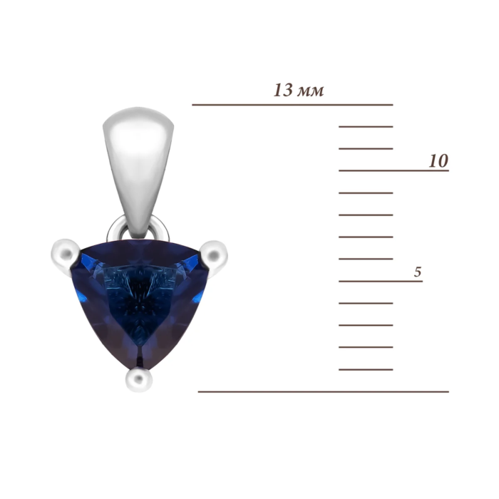 Срібна підвіска з фіанітом. Артикул UG5SZDE05871 под