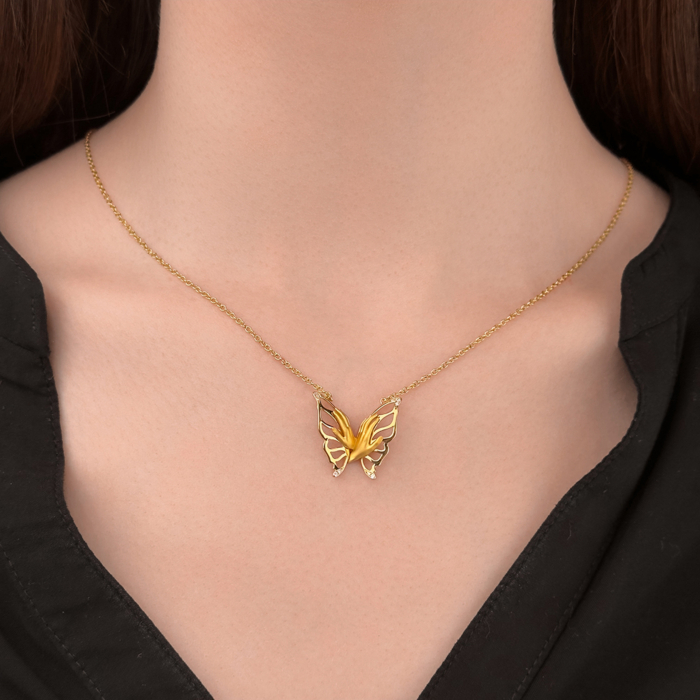 Золоте кольє Magerit з діамантами. Артикул 1736.1/05/0/11954