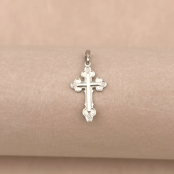 Серебряный крестик 3053р