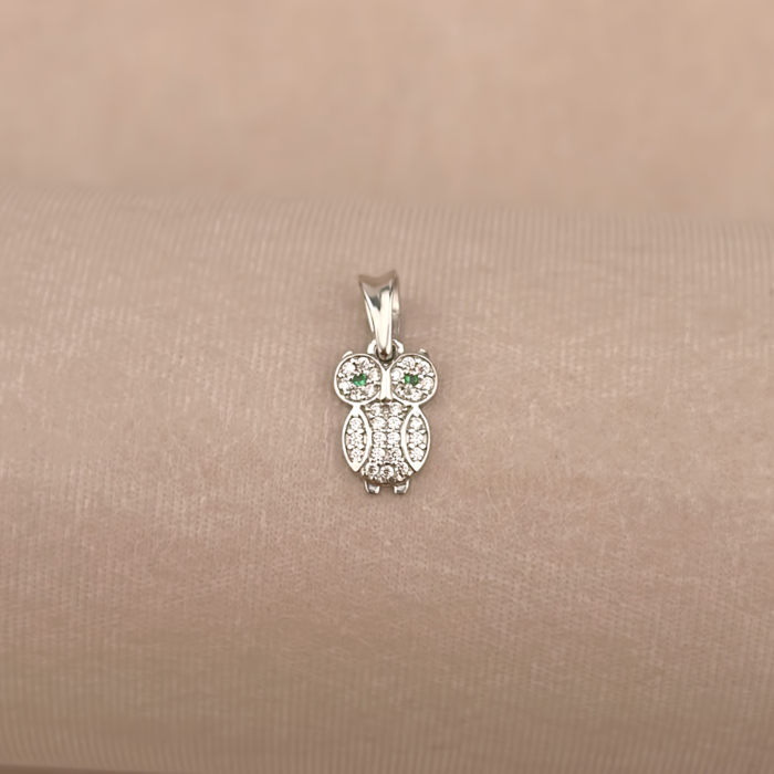 Серебряная подвеска Сова с фианитами GP8578