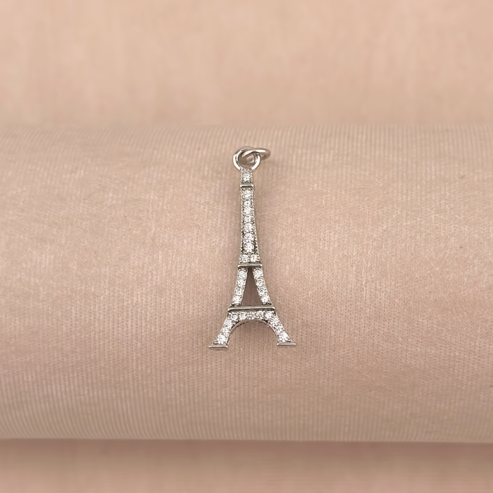 Срібна підвіска з фіанітами ПК2Ф/1002