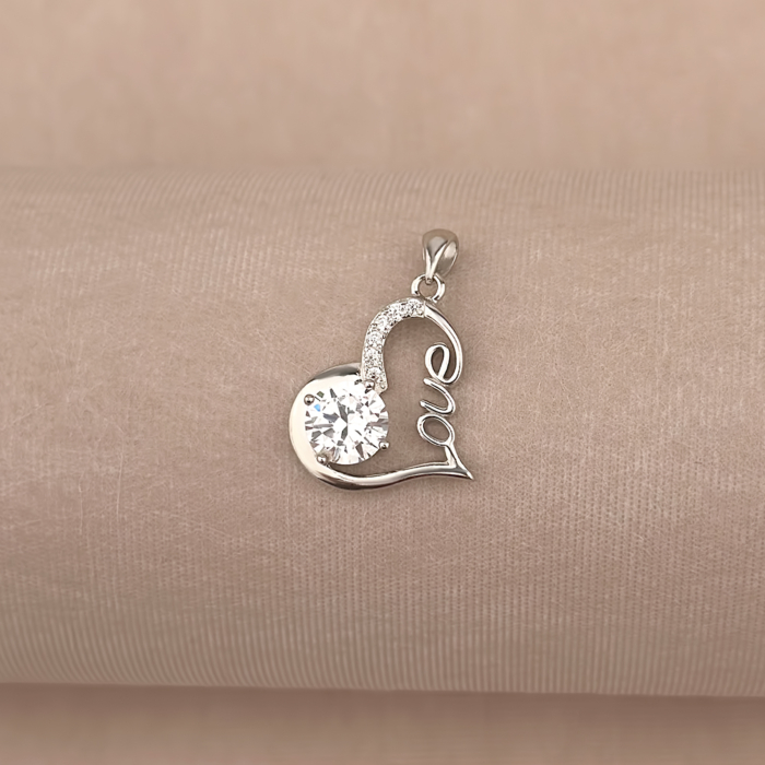 Срібна підвіска з фіанітами SZDP01864-P/12/1