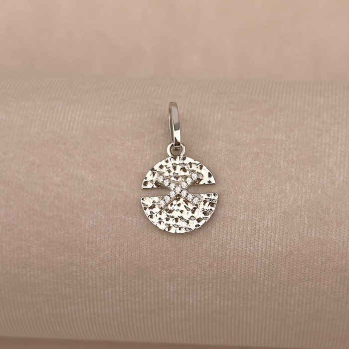 Срібна підвіска з фіанітами GP01819A-P/12/1