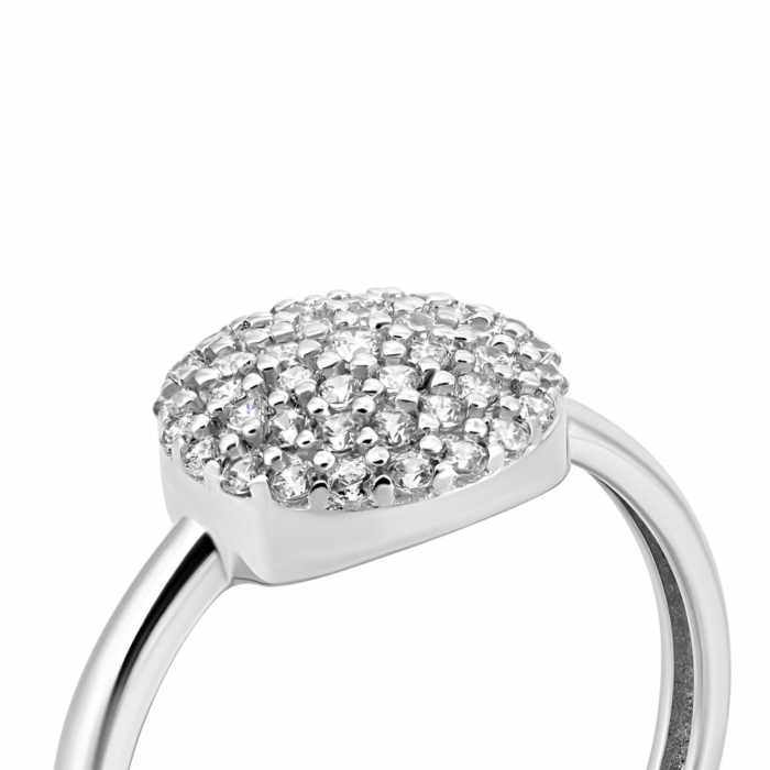 Золота каблучка з фіанітами. Артикул UG5IMS143б