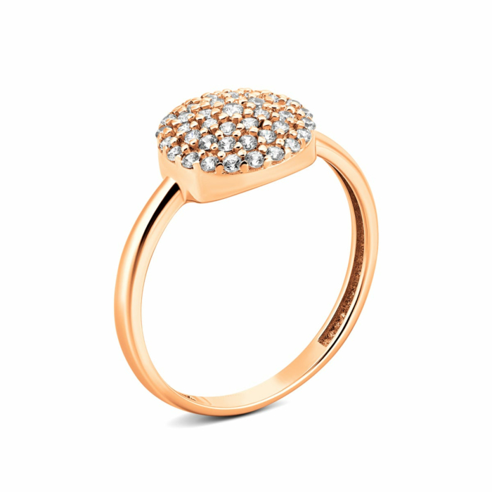 Золота каблучка з фіанітами. Артикул UG5IMS143пер