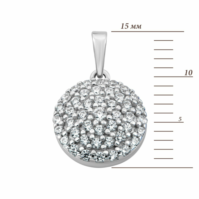 Золота підвіска з фіанітами. Артикул UG5IMS143п