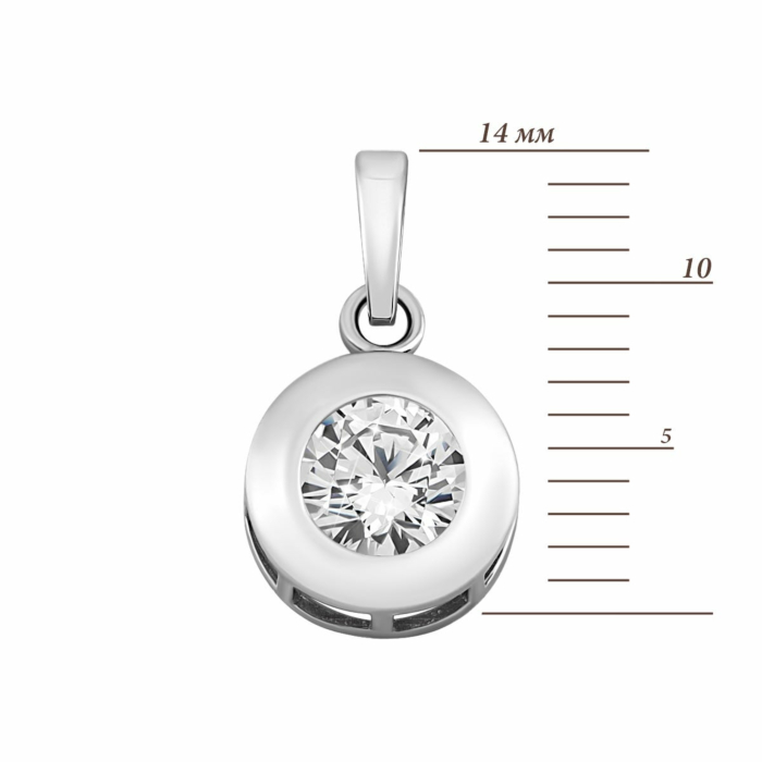 Золота підвіска з фіанітом. Артикул UG5IMS159п