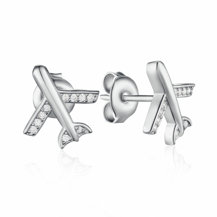 Серебряные серьги с фианитами. Артикул ISA0273-E/12/1