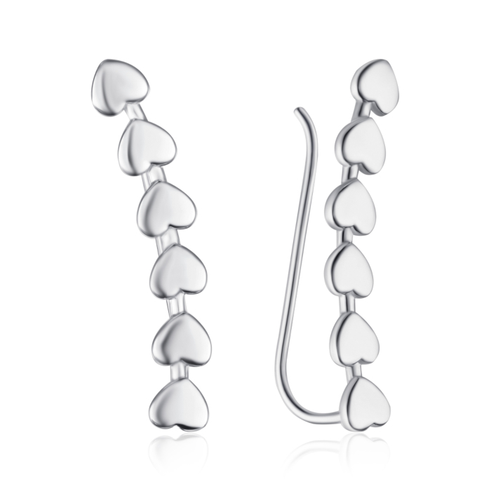 Срібні сережки кафи. Артикул ISA0497-E/12