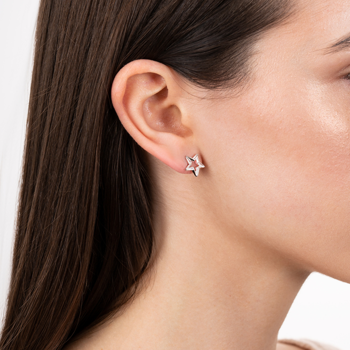 Серебряные серьги с фианитами. Артикул JB01278-E/12/1