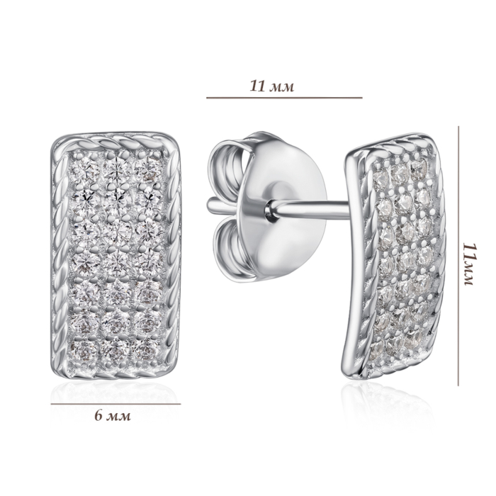 Срібні сережки. Артикул JB01319-E/12/1