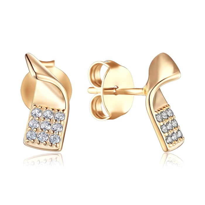 Срібні сережки з фіанітами. Артикул JB01480-E/20/1