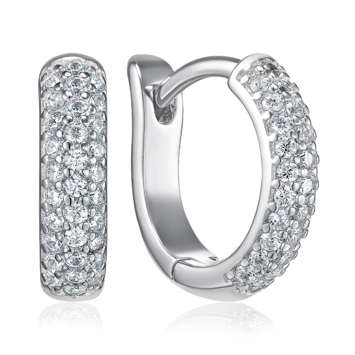 Серебряные серьги с фианитами. Артикул JB01488-E/12/1