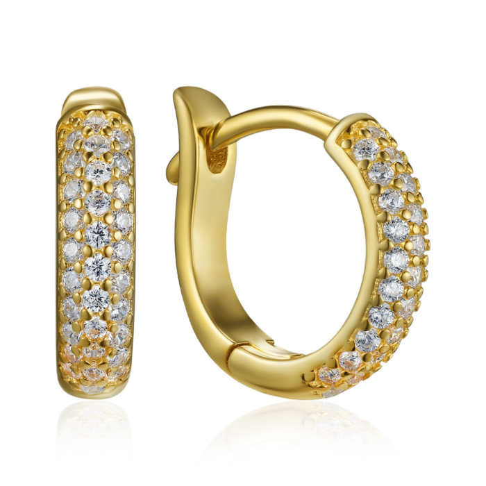 Срібні сережки з фіанітами. Артикул JB01488-E/20/1