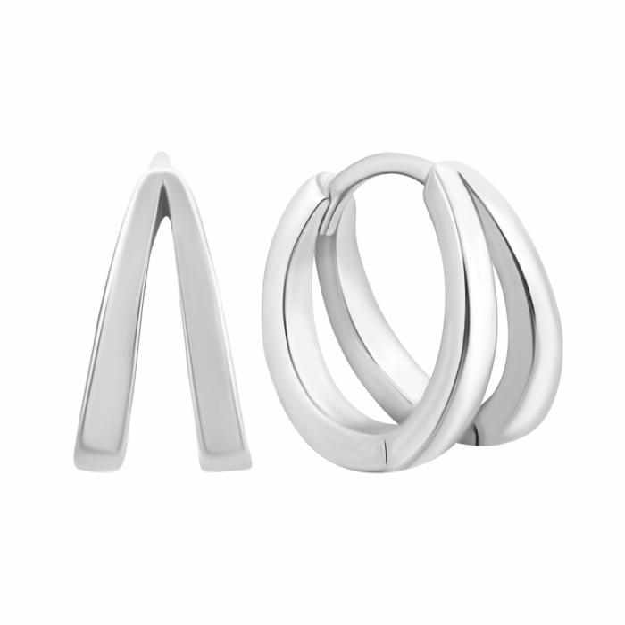 Серебряные серьги-конго. Артикул UG5JB01555