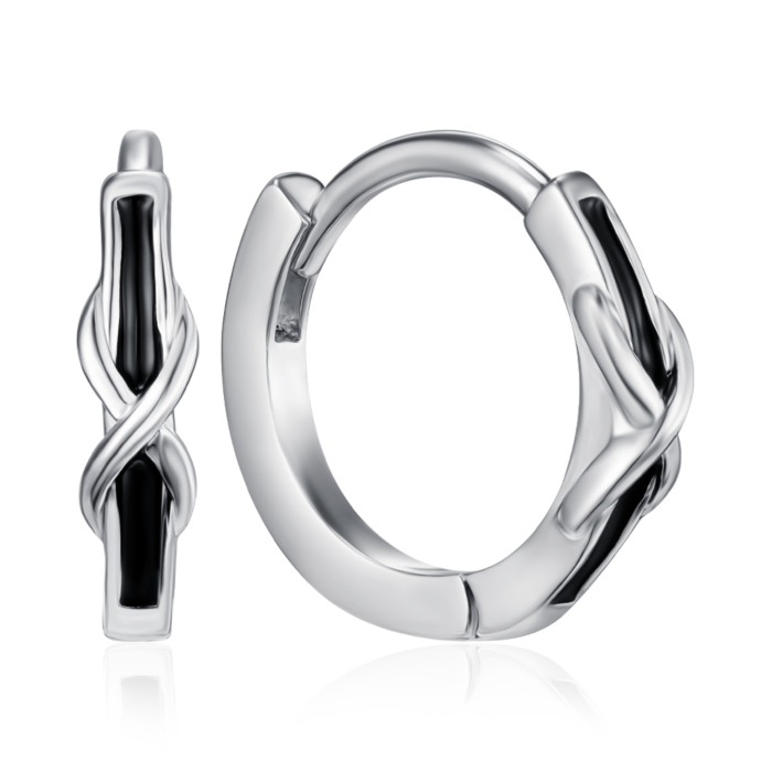 Серебряные серьги с эмалью. Артикул JB02088-E/12/389