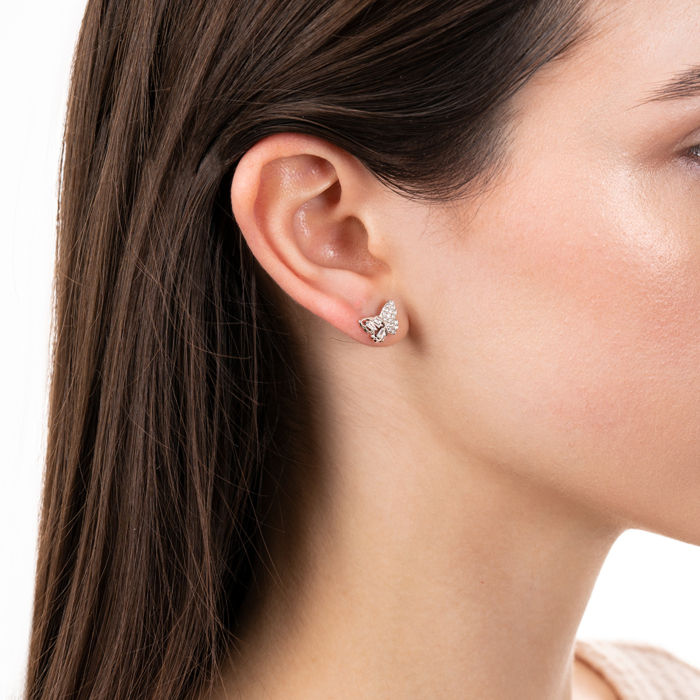 Срібні сережки з фіанітами. Артикул JB02684-E/12/1