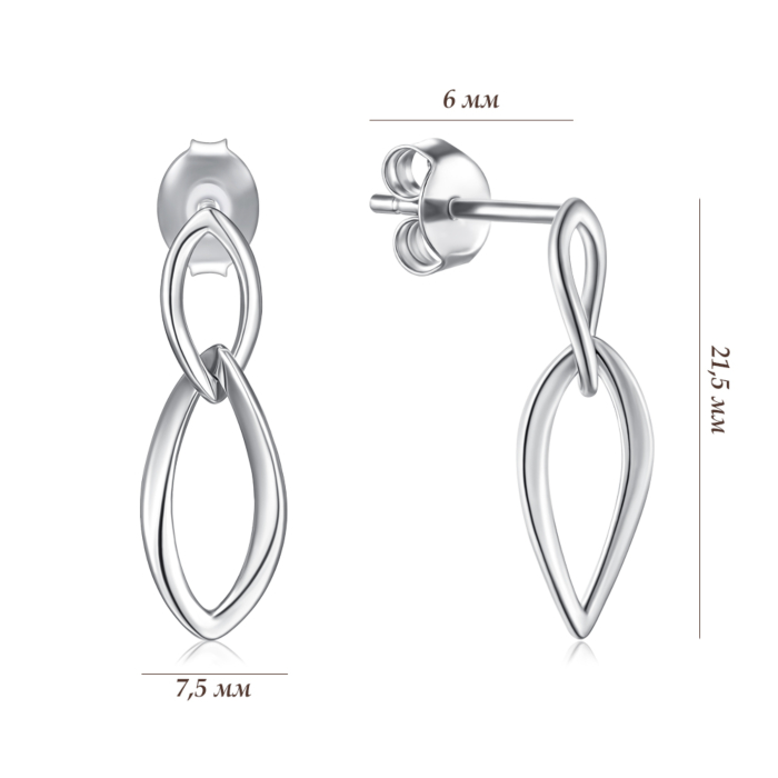 Серебряные серьги. Артикул JB02834-E/12