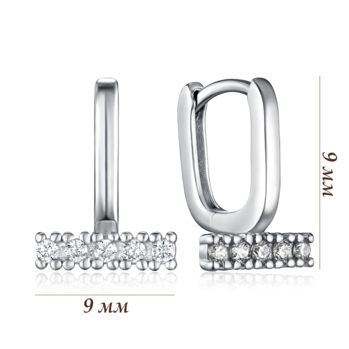 Серебряные серьги с фианитами. Артикул JB03205-E/12/1
