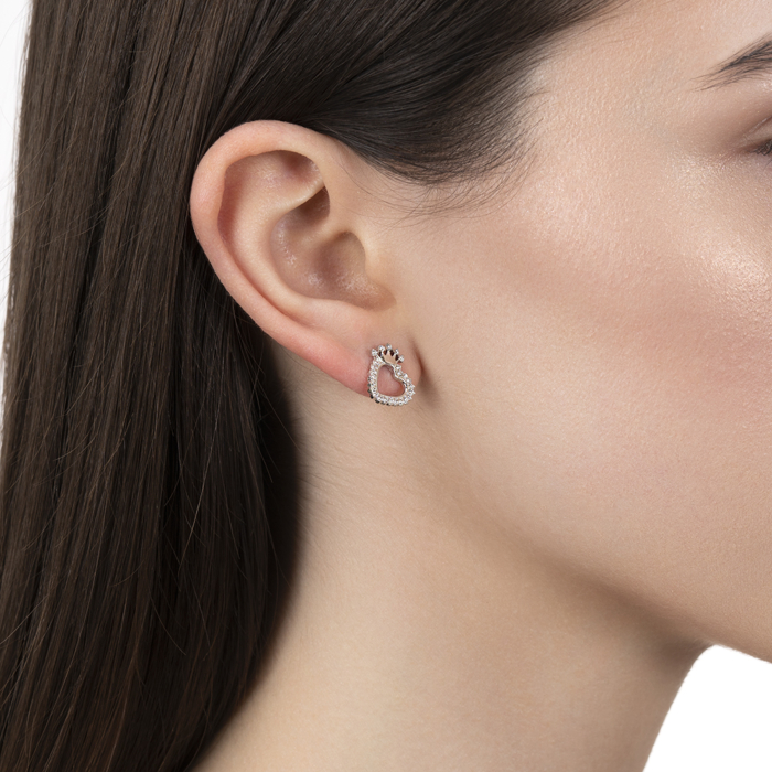 Серебряные серьги с фианитами. Артикул JB03213-E/12/1