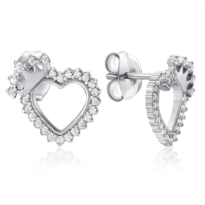 Серебряные серьги с фианитами. Артикул JB03213-E/12/1