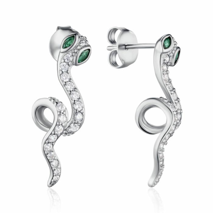 Серебряные серьги с фианитами. Артикул JB03362-E/12/808