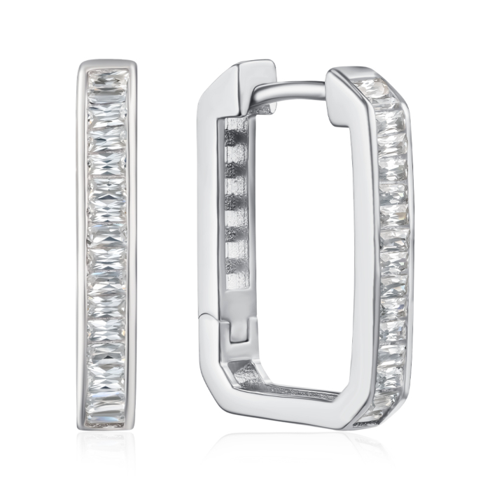 Серебряные серьги с фианитами. Артикул JB03866-E/12/1