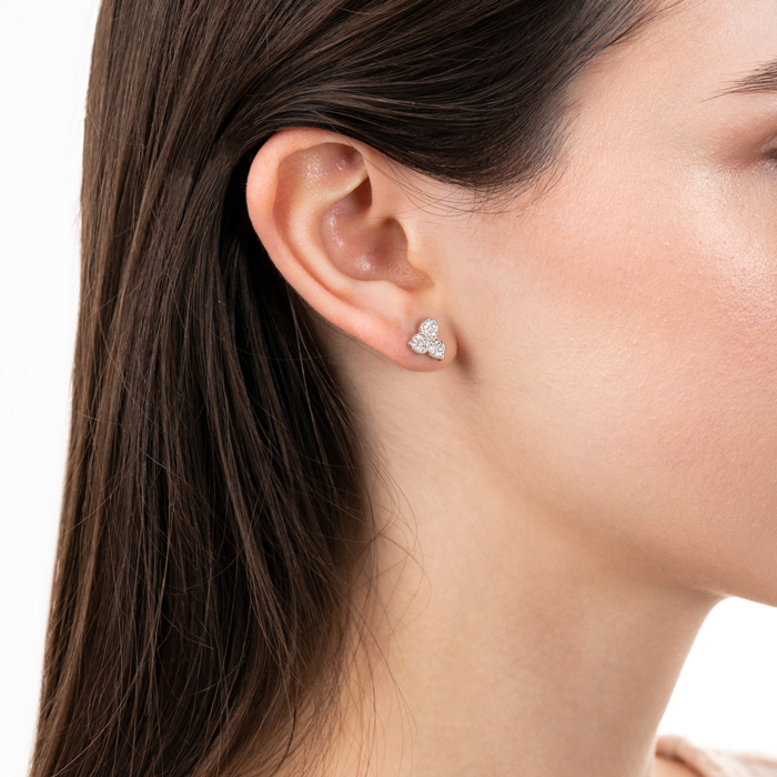 Серебряные серьги с фианитами. Артикул JB03884-E/12/1