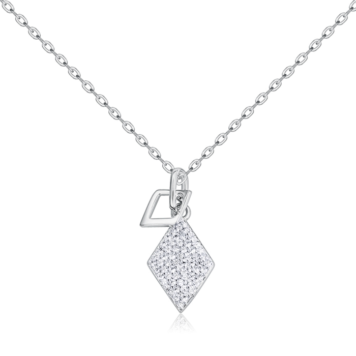 Серебряное колье с фианитами JC00502-K/12/1