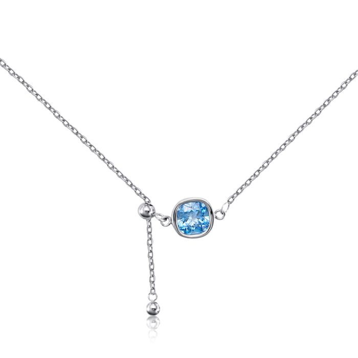 Срібне кольє з фіанітом JC01781-K/12/1549