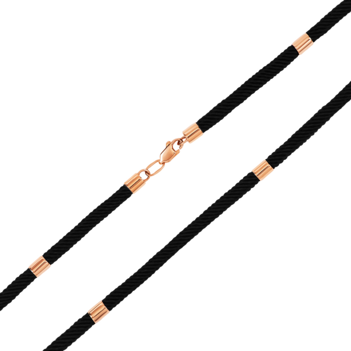 Ювелирный шнурок с золотым замком. Артикул UG506110-45/01/0