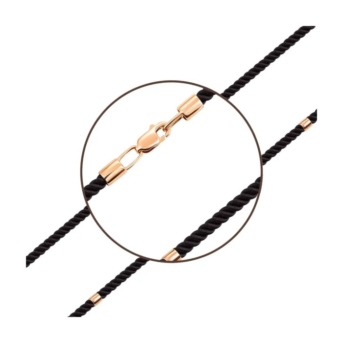 Ювелірний шнурок із золотим замком. Артикул UG5ПК100.3и