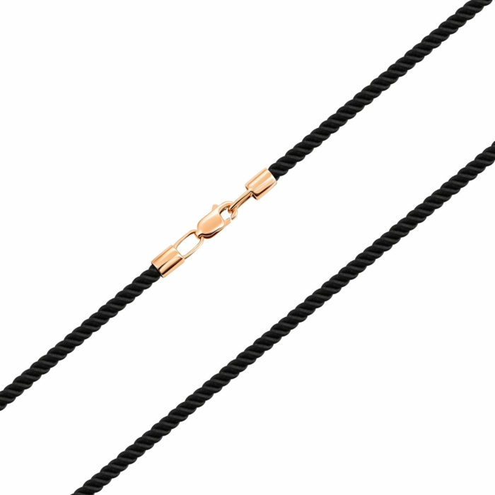 Ювелирный шнурок с золотым замком.Артикул UG5ПК100и