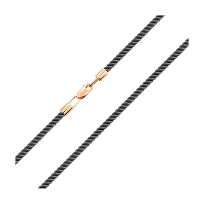 Ювелирный шнурок с золотым замком. Артикул UG5ПК111и