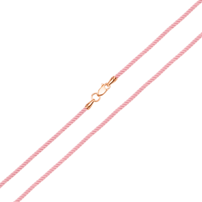 Ювелирный шнурок с серебряным замком. Артикул UG5pk6415