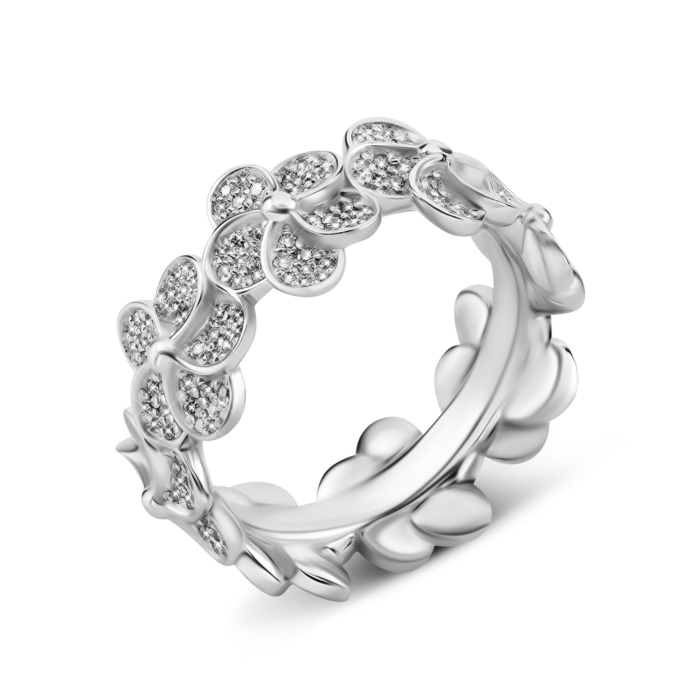 Золота каблучка з діамантами. Артикул UG5К100329/1