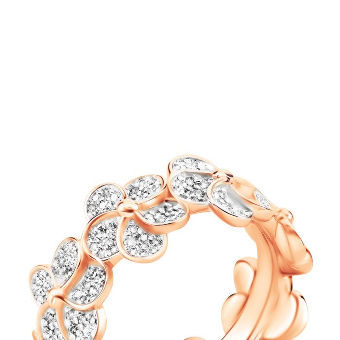 Золотое кольцо с бриллиантами. Артикул UG5К100329