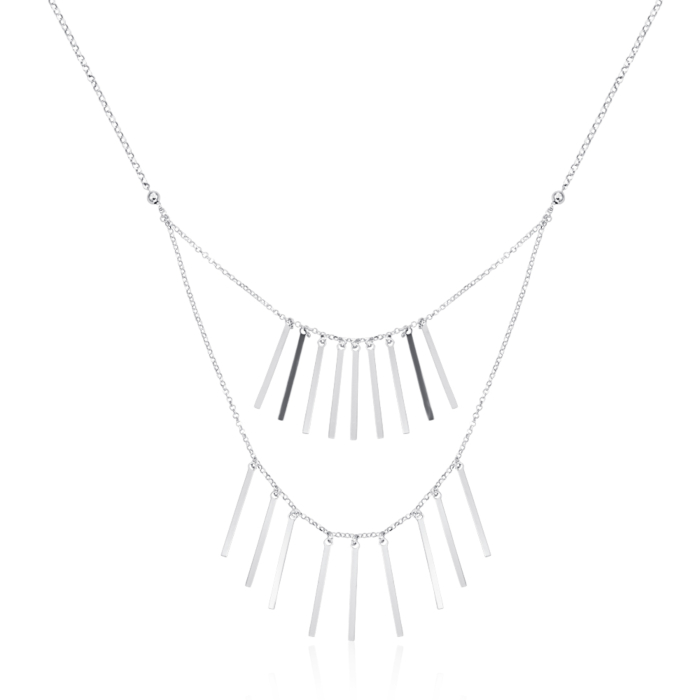 Колье из серебра с подвесками KCV117_CL-K/12