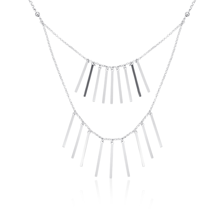 Колье из серебра с подвесками KCV117_CL-K/12