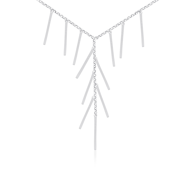 Колье из серебра с подвесками KCV128_CL-K/12