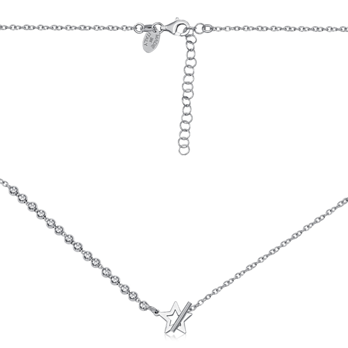 Серебряное колье. Артикул KCV257_CL-K/12