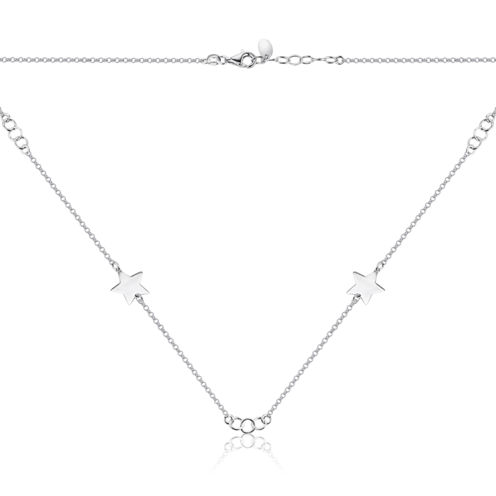 Серебряное колье без вставки. Артикул KCV35_CL-K/12