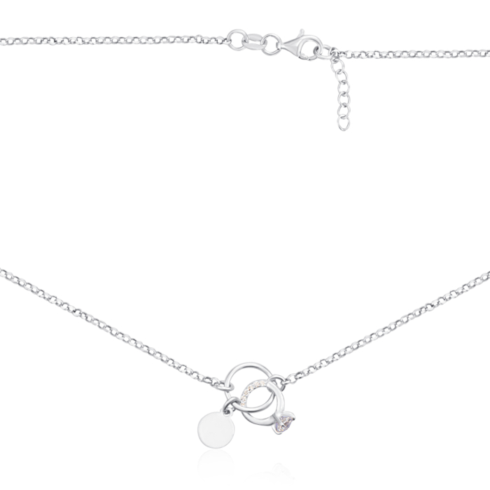 Серебряное колье с фианитами. Артикул KCV74_CL-K/12/1