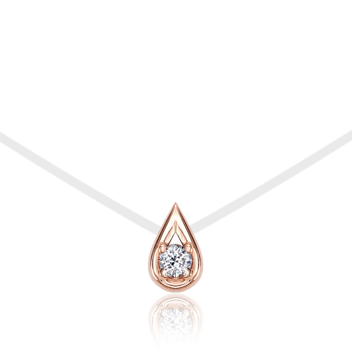 Колье-невидимка на мононити с фианитом. Артикул 6044-1/01/0/52