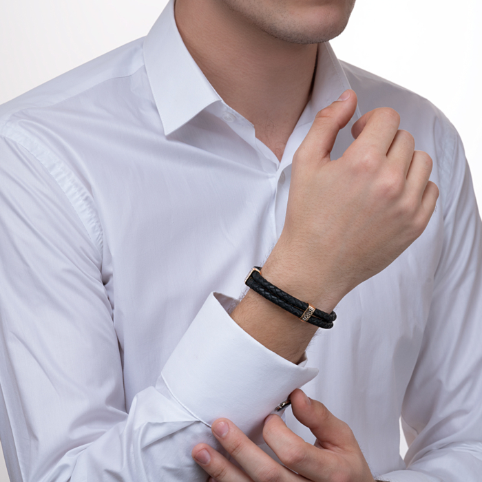 Шкіряний браслет. Артикул 07182-1/01/0/389