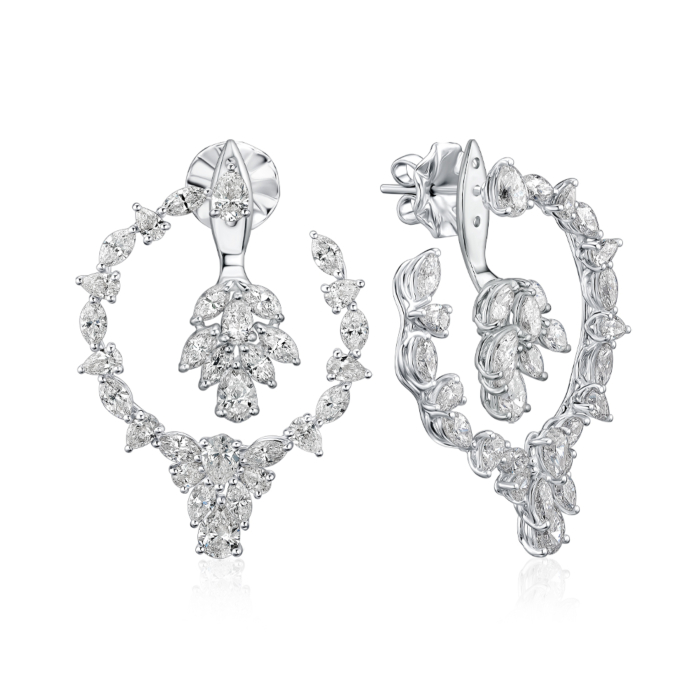 Золоті сережки з діамантами. Артикул KP01918/04/1/8598