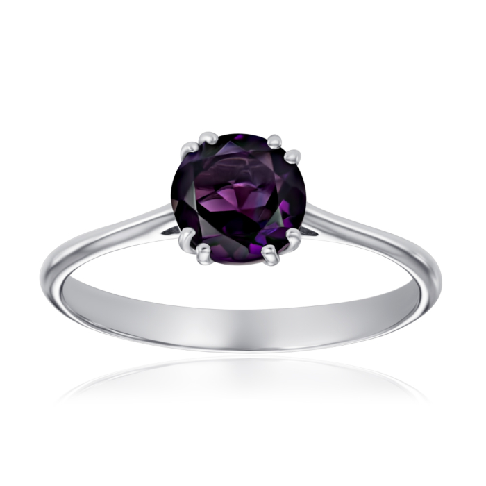Срібна каблучка з аметистом. Артикул KRS 626-AM-R/12/5179
