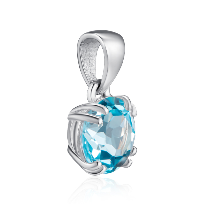Серебряная подвеска с топазом. Артикул KRS_626-TOP-P/12/16044