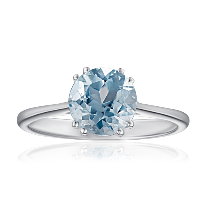 Серебряное кольцо с топазом. Артикул KRS_626-TOP-R/12/16044